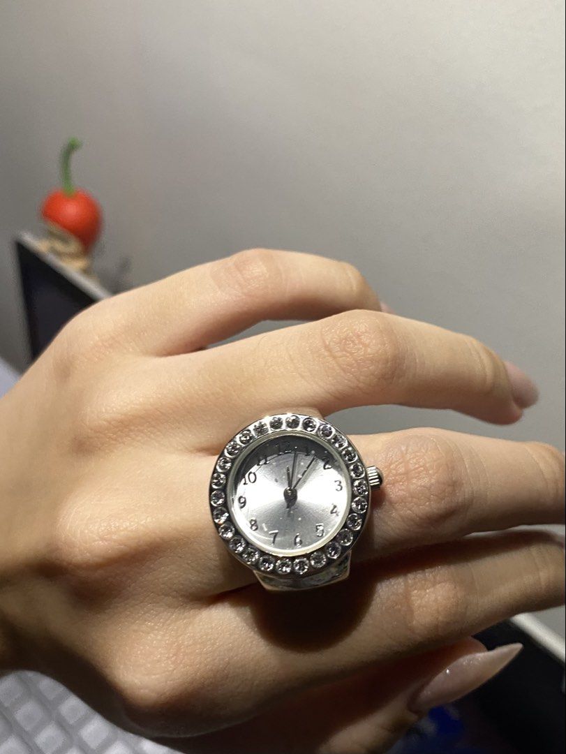Claire's Rhinestone Ring Watch (Category: Women's Watches) located in Paranaque City. Submitted by monamichi771 (Listing ID 1469779962, Image 1). Description: stainless steel back adjustable .
