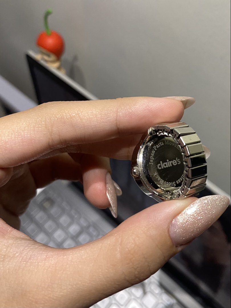 Claire's Rhinestone Ring Watch (Category: Women's Watches) located in Paranaque City. Submitted by monamichi771 (Listing ID 1469779962, Image 2). Description: stainless steel back adjustable .