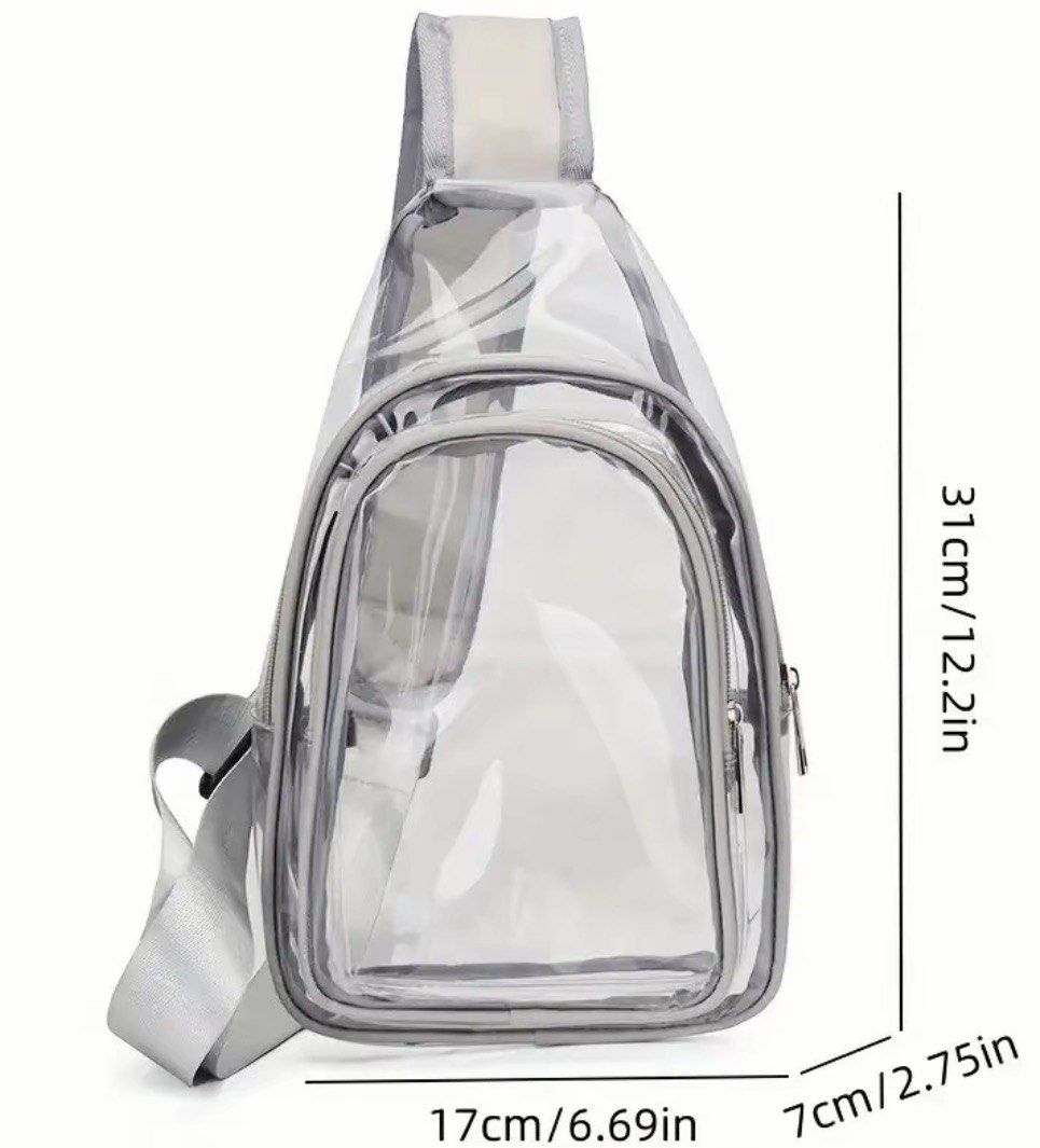 Clear pvc backpack (Category: Backpacks) located in Manila. Submitted by vintageaccessories (Listing ID 1469927035, Image 2). Description: .