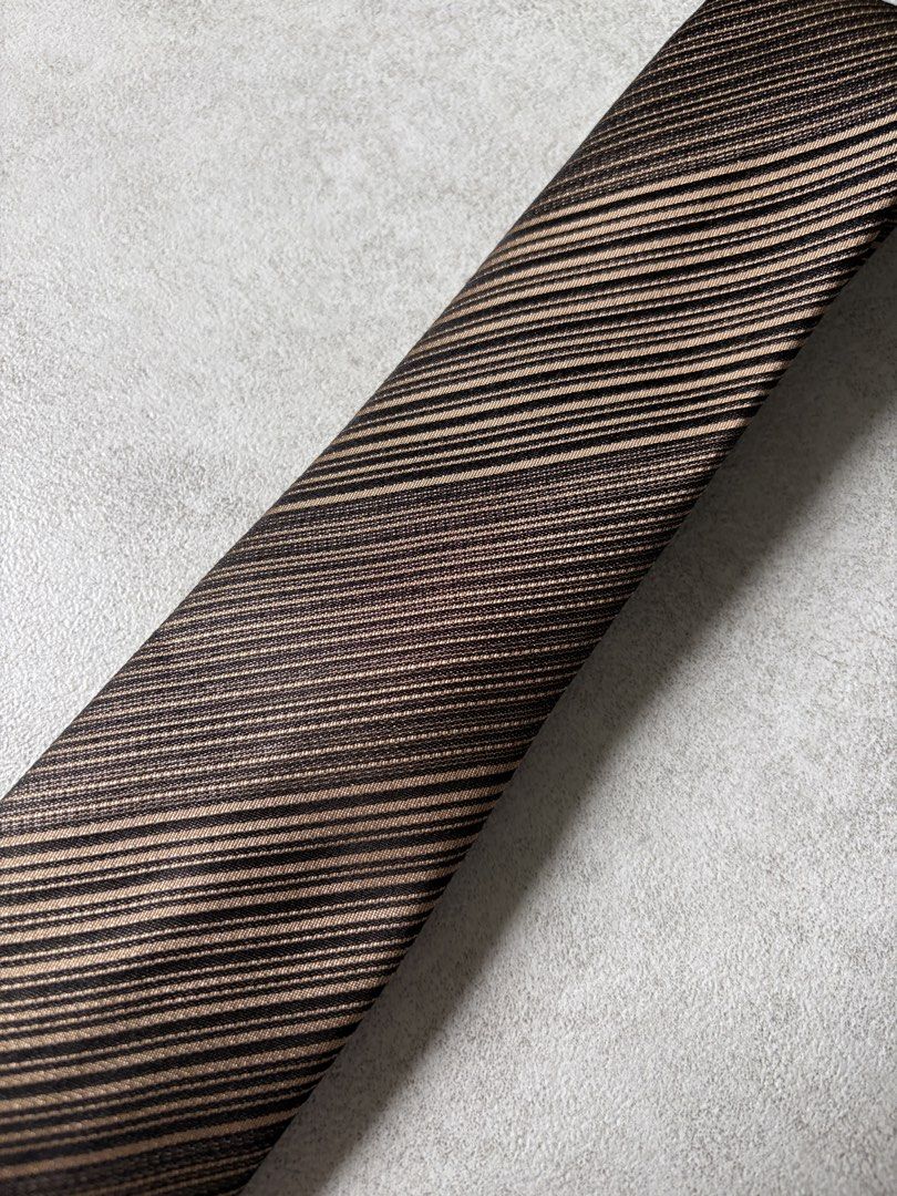 Clearly Bronze Striped Necktie (Category: Ties) located in Pasig City. Submitted by chamoisee (Listing ID 1469790421, Image 2). Description: Clearly Bronze Striped Necktie.