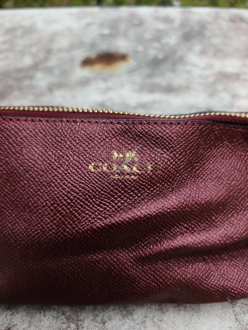 Coach Metallic Cosmetic Case (Category: Luxury Bags & Wallets) located in Trento. Submitted by renanteblanco113 (Listing ID 1469847384, Image 2). Description: Coach Metallic Cosmetic Case Excellent condition color rate: 9.8/10 issue: minimal paint stain on logo, and bottom.