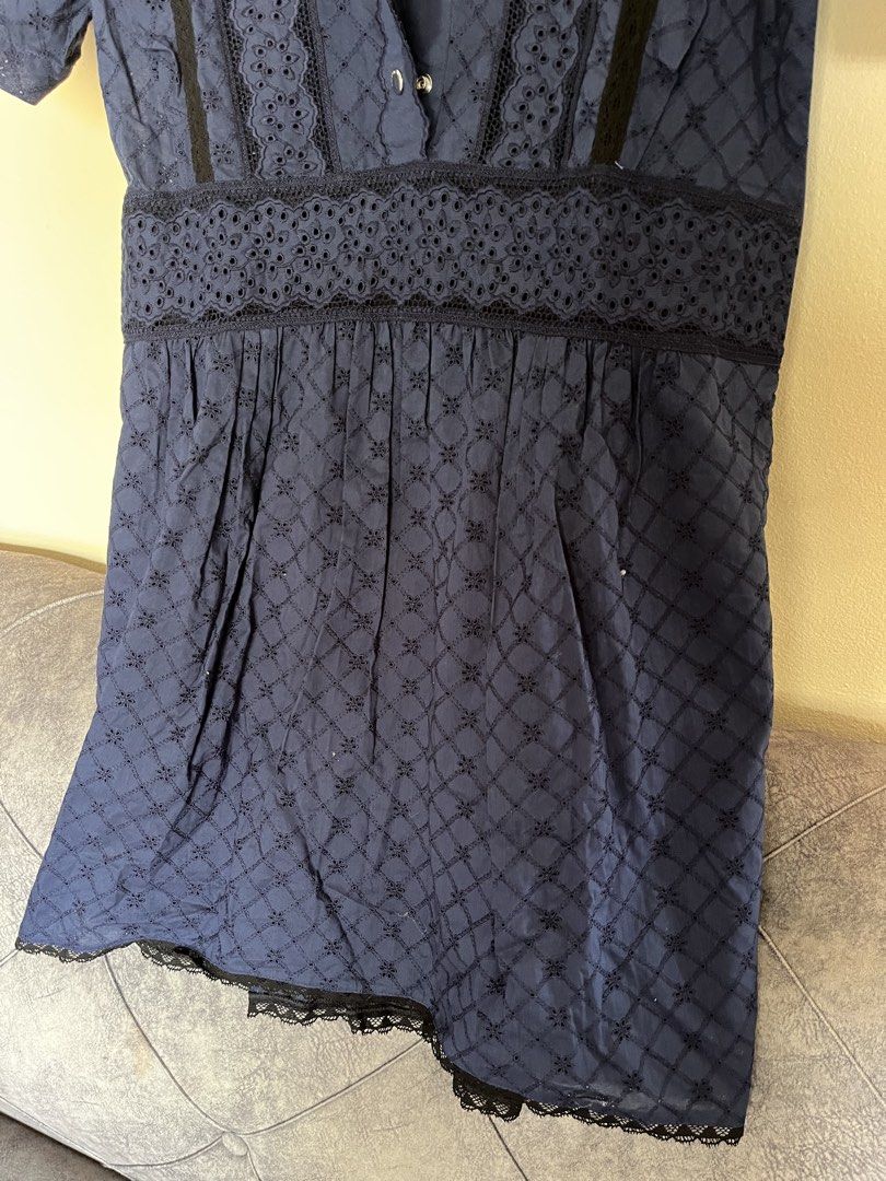 Coach Navy Lace Mini Dress, Women's Fashion, Dresses & Sets, Dresses on ...