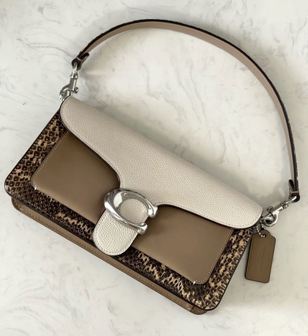 Shoulder Computing Coach Tabby Shoulder Bag Colorblock Snakeskin Leopard Print, Women's ...