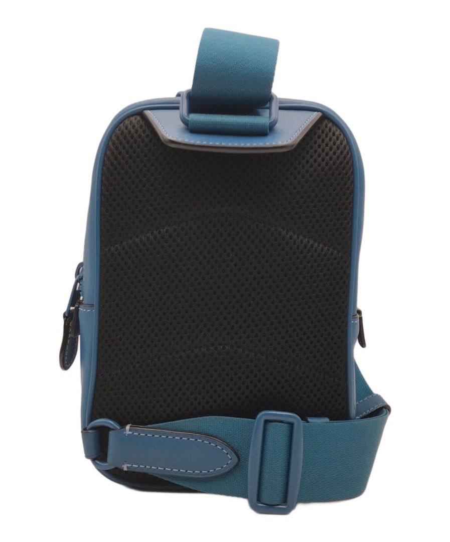Coach Track Pack 14 Emboss Signature Small Body shoulderBag Blue, Women ...