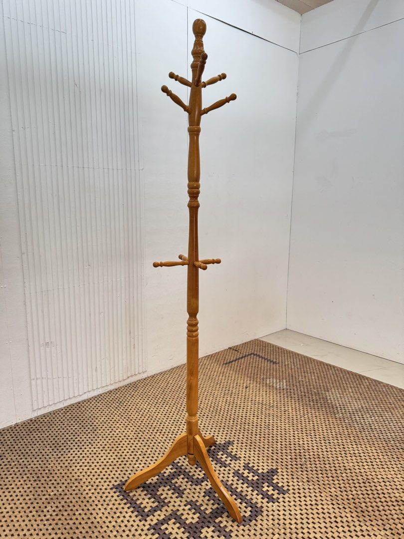 Coat rack (Category: Coats, Jackets and Outerwear) located in Quezon City. Submitted by matetdevis13 (Listing ID 1469779843, Image 2). Description: Wooden Coat and Hat Rack Price: 3,500 20.5 x 72 In good condition Code JMD5-M141.