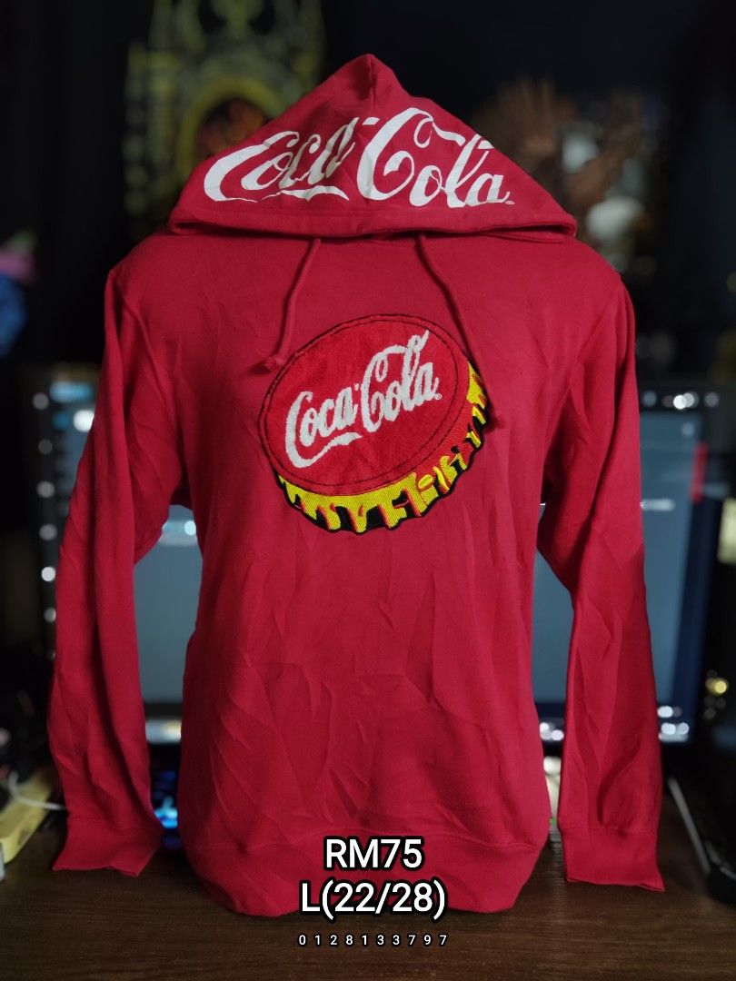 Creating Coca Cola Coca Cola Hoodie, Men's Fashion, Coats, Jackets and Outerwear on Carousell