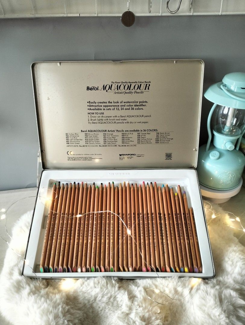 Colored Pencil 36s Berol Aqua Colour (Category: Art & Prints) located in Manila. Submitted by alayassulittipidfinds (Listing ID 1469833682, Image 1). Description: 36s pero kulang ng isa.