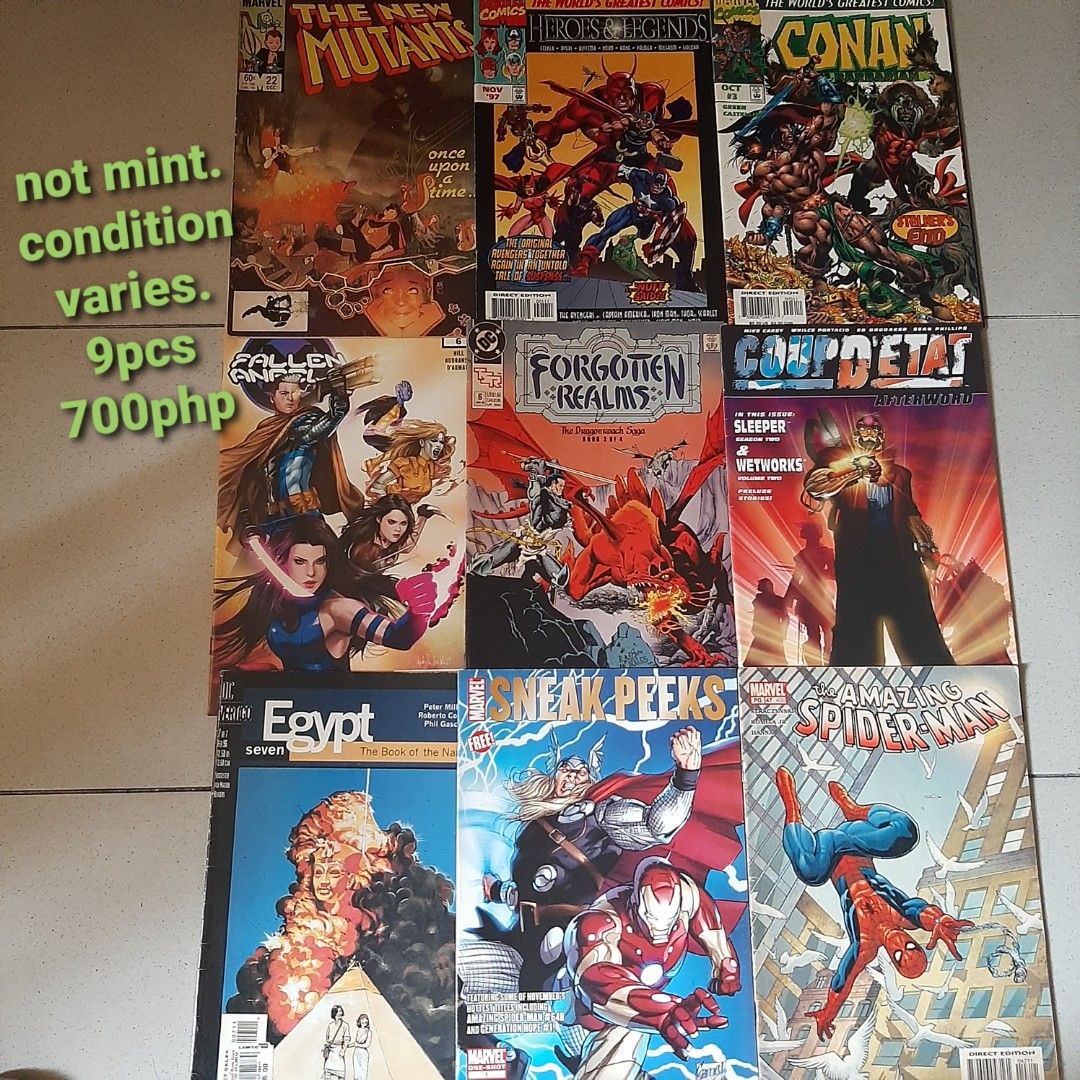 Comics spider-man conan avengers new mutants (Category: Comics & Manga) located in Manila. Submitted by dok.spekter--richard-ramirez-- (Listing ID 1469796968, Image 1). Description: Available. • GCASH ONLY • LALAMOVE ONLY. NO COD CASH on Meetups depending on schedule: • Waltermart Munoz FPJ/Roosevelt LRT station • SM North • Savemore West Ave corner Edsa..