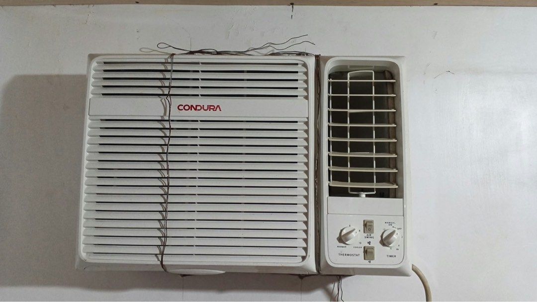 Condura - Window Type | 1.5HP (Category: Air Conditioning and Heating) located in Manila. Submitted by zin.tzn (Listing ID 1469838695, Image 2). Description: SELLING CONDURA WINDOW TYPE AIRCON 1.5HP Price: 6500php (Slight Negotiable) Loc: Naic, Cavite Used but perfectly good! RFS: Will buy a new one.