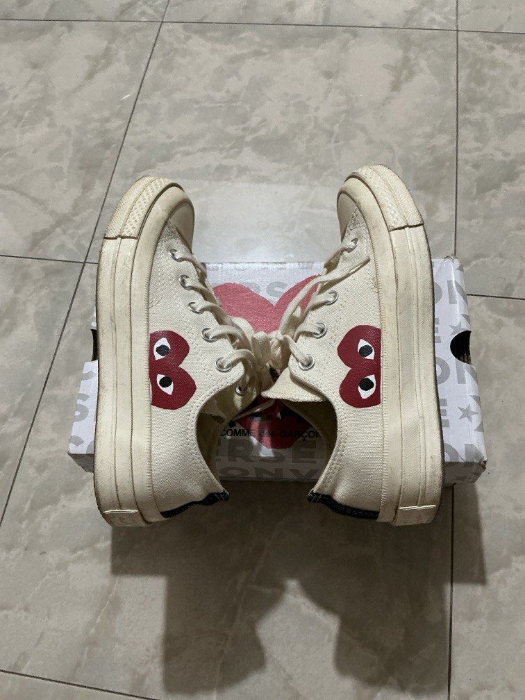 Converse Play (Category: Shoe inserts) located in Dagupan City. Submitted by strapsandstripes (Listing ID 1469904783, Image 2). Description: Converse Play Sneakers Size 6 women’s (23”) White/ beige.