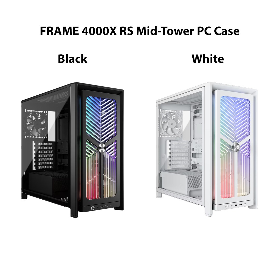 CORSAIR FRAME 4000X RS Mid-Tower PC Case - Black / White, Computers ...