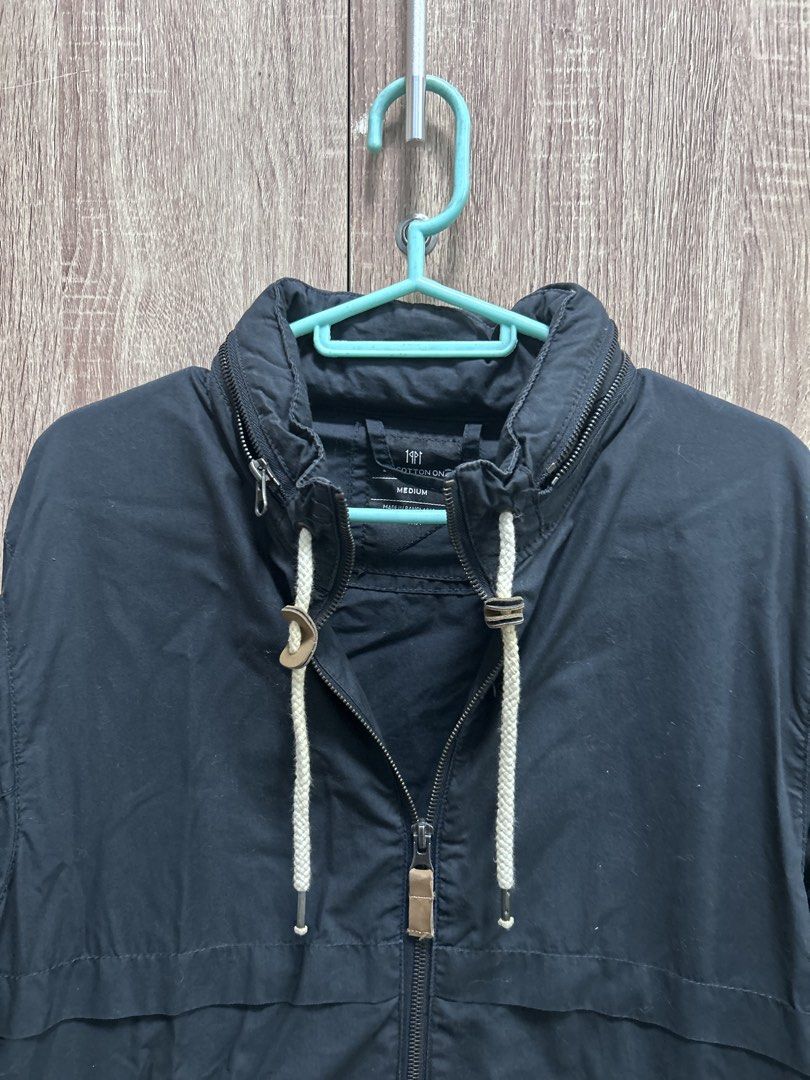 Cotton- on man hoody waterproof jacket (Category: Coats, Jackets and Outerwear) located in Quezon City. Submitted by lunamond (Listing ID 1469895228, Image 2). Description: Man water proof hoody jacket for all time wear , can be for wind breaker and windy season.