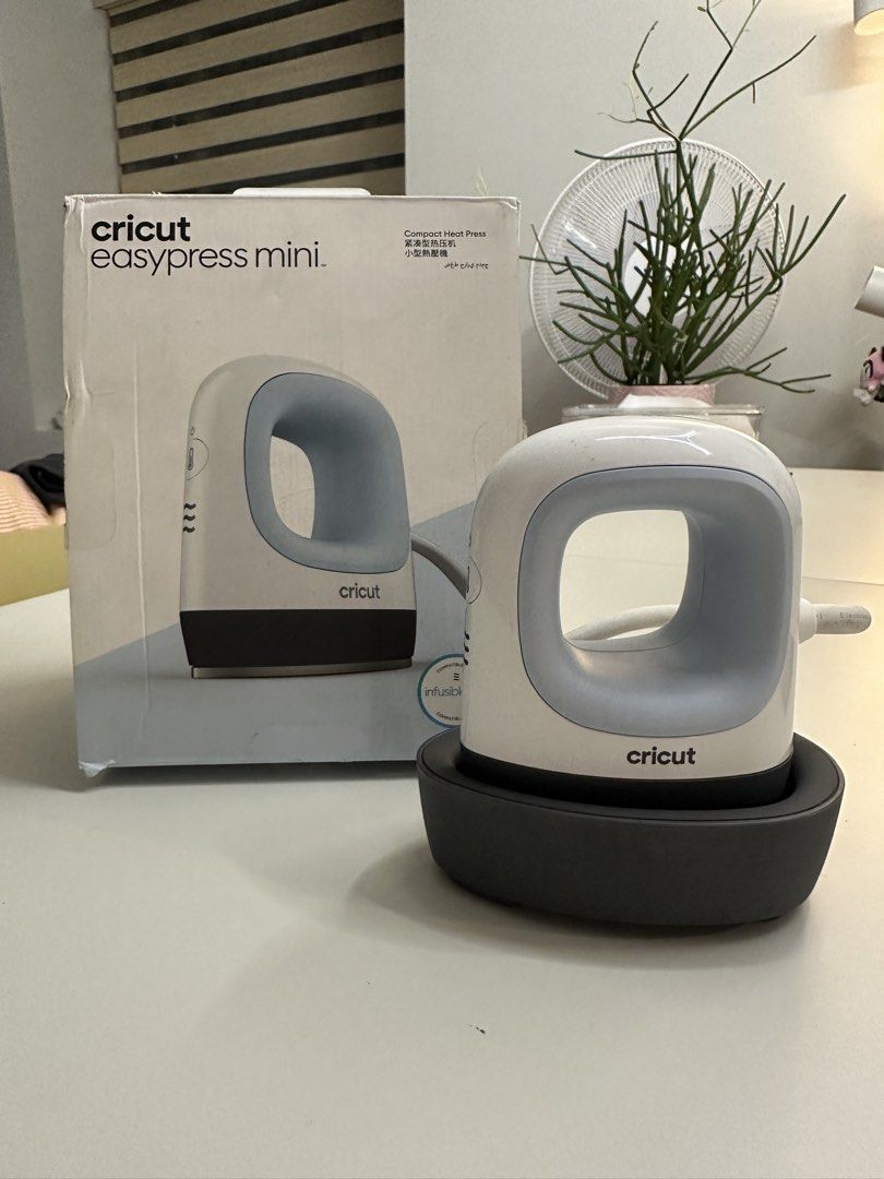 Cricut EasyPress Mini Compact Heat Press (Category: Other Stationery & Craft) located in Manila. Submitted by seasonalshopper (Listing ID 1469886145, Image 1). Description: ‼️Kindly read the description below‼️ ✨ Cricut EasyPress Mini – Compact Heat Press • Used only 3 times — good as new! • Iron/heat press plate has no scratches and is in excellent condition • Compact and easy to handle, ideal for small heat-transfer projects and hard-to-reach a