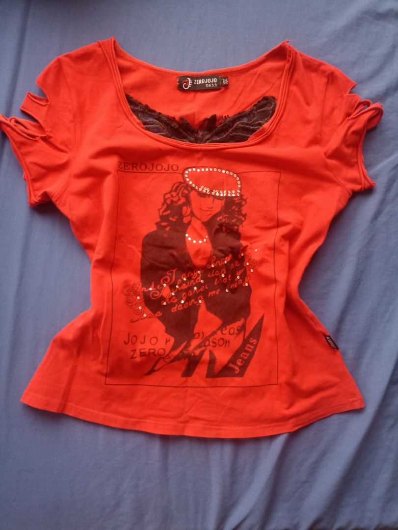 Crimson Butterfly Y2K Tee (Category: Sleeveless) located in Manila. Submitted by livelion_f56acf (Listing ID 1469805196, Image 1). Description: .