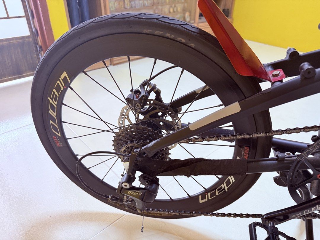 Crius Folding Bike Litepro Aero Tiagra 10 Speed, Sports Equipment ...