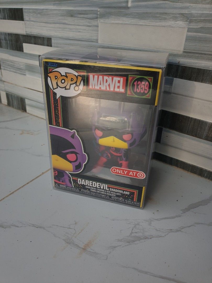 Daredevil Shadowland Funko Pop (Category: Figurines & Statues) located in Bani. Submitted by thriftmaggots.ph (Listing ID 1469945440, Image 1). Description: Daredevil Shadowland 750php + Shipping fee No issue Payment first Pass to cod/cop Free to vouch for safetry transaction Location Pangasinan, Luzon Can ship nationwide.