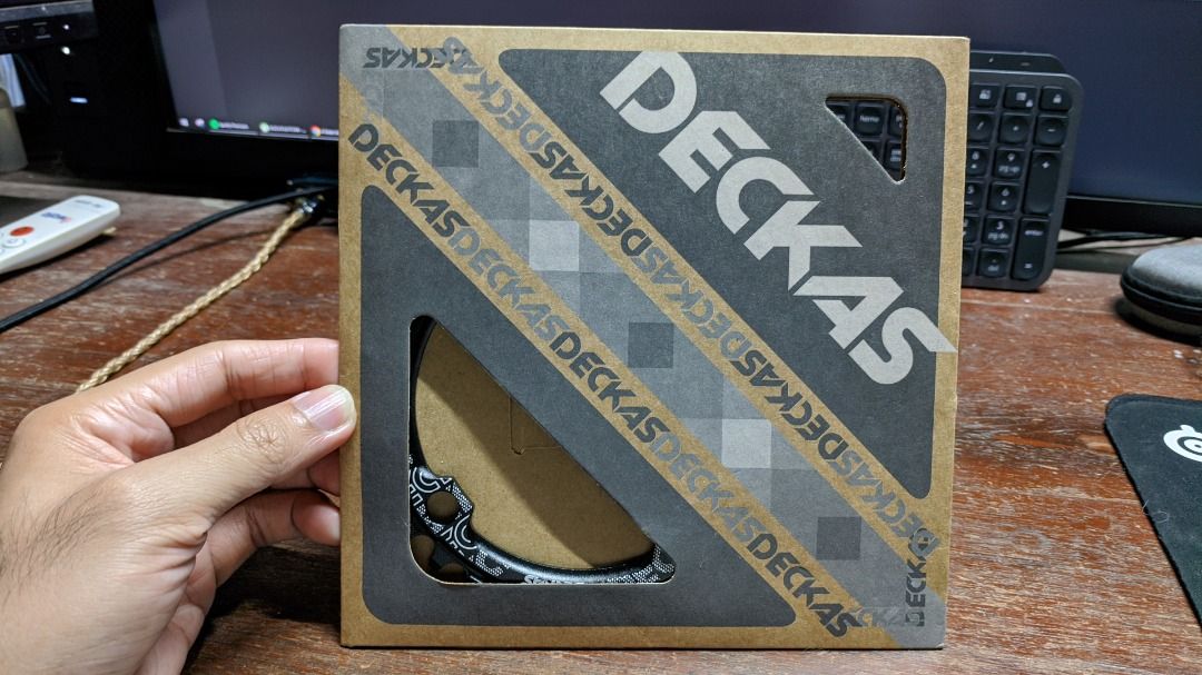 Deckas 104BCD 32T Black MTB Chainring (Category: Bicycles) located in Manila. Submitted by rvnebon_ (Listing ID 1469925484, Image 1). Description: 📍 Limay, Bataan • Brand New • Narrow-wide • RFS: Decluttering.