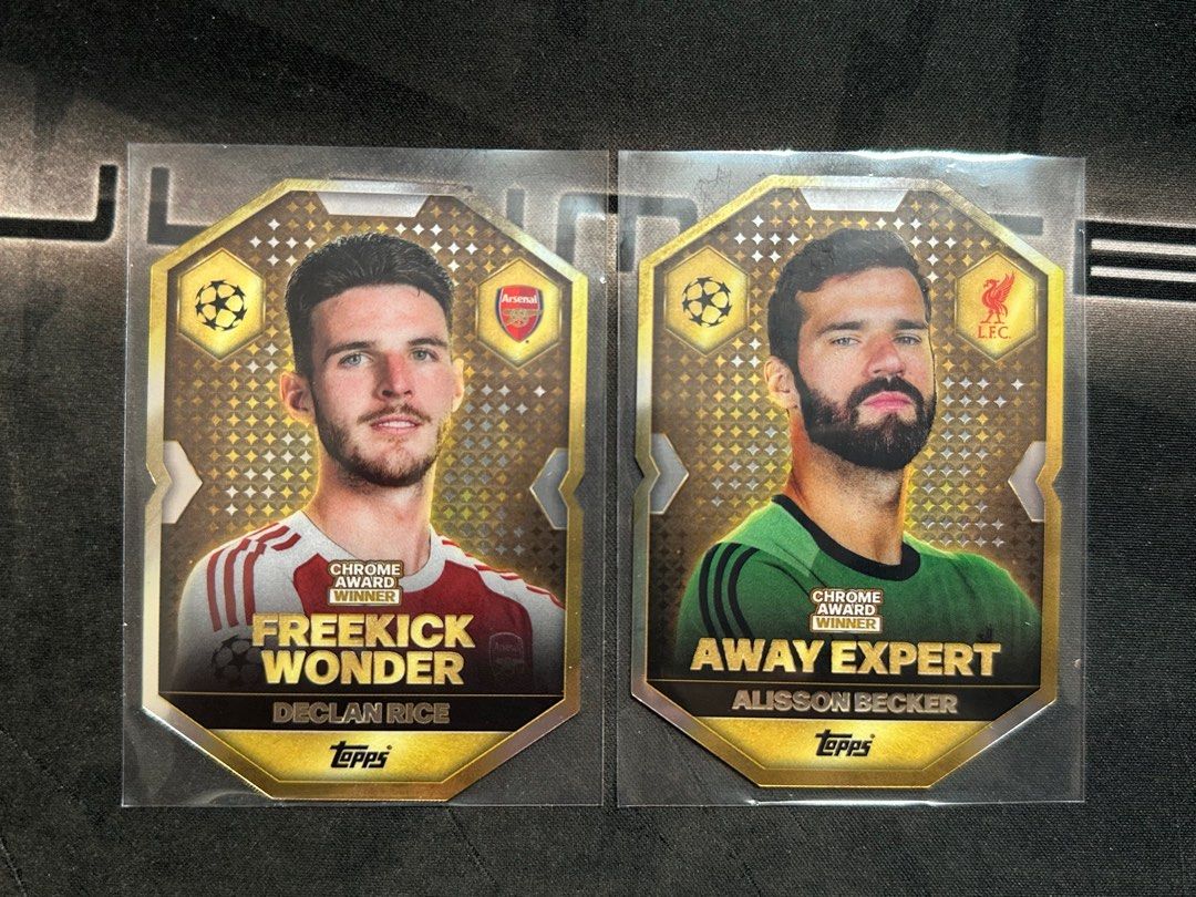 Declan Rice, Alisson Becker, Toys & Collectibles, Trading Cards, Raw ...