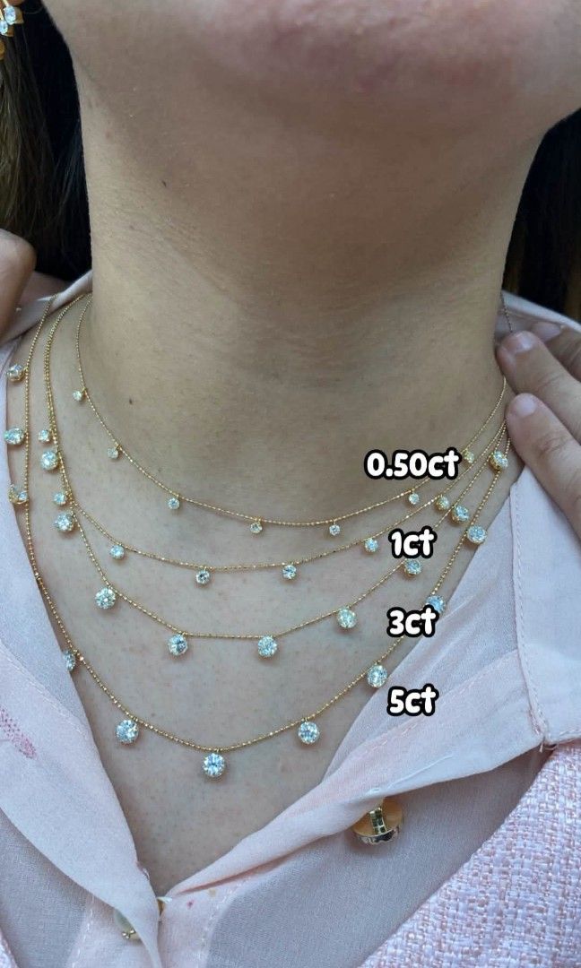 Diamond Station Necklace (Category: Necklaces) located in Malolos. Submitted by keenhorse_ef38ab (Listing ID 1469820172, Image 2). Description: .50Ccarat diamond-Php35,900 1carat diamond-Php44,000 2carat diamond-Php89,000 3carat diamond-Php149,000 5carat diamond-Php292,000 7carat diamond-Php334,000 cash on delivery/meetup within metro manila Downpayment required *Natural diamond.