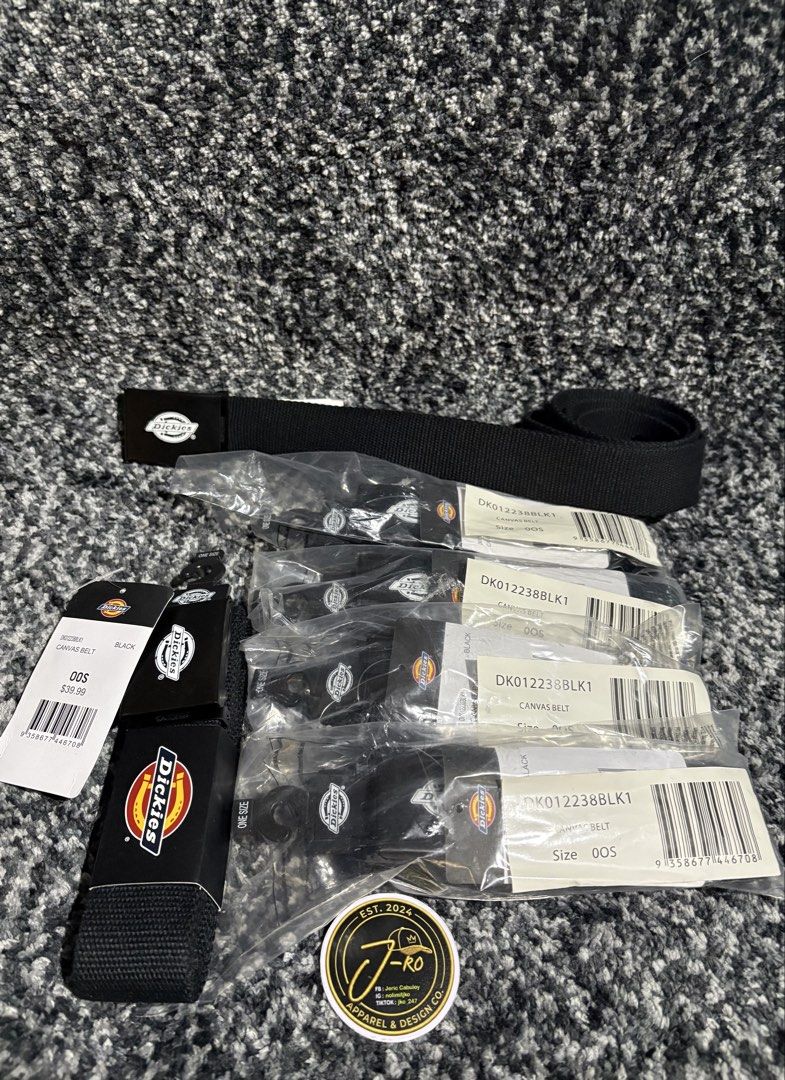 DICKIES Canvas-Belt (BLACK) (Category: Belts) located in Narvacan. Submitted by jko_247 (Listing ID 1469942687, Image 1). Description: DICKIES Canvas-Belt (BLACK) Authentic Brand New from US Size: One size most fit Length: 120cm Width: 4.0cm Price: ₱650 only.