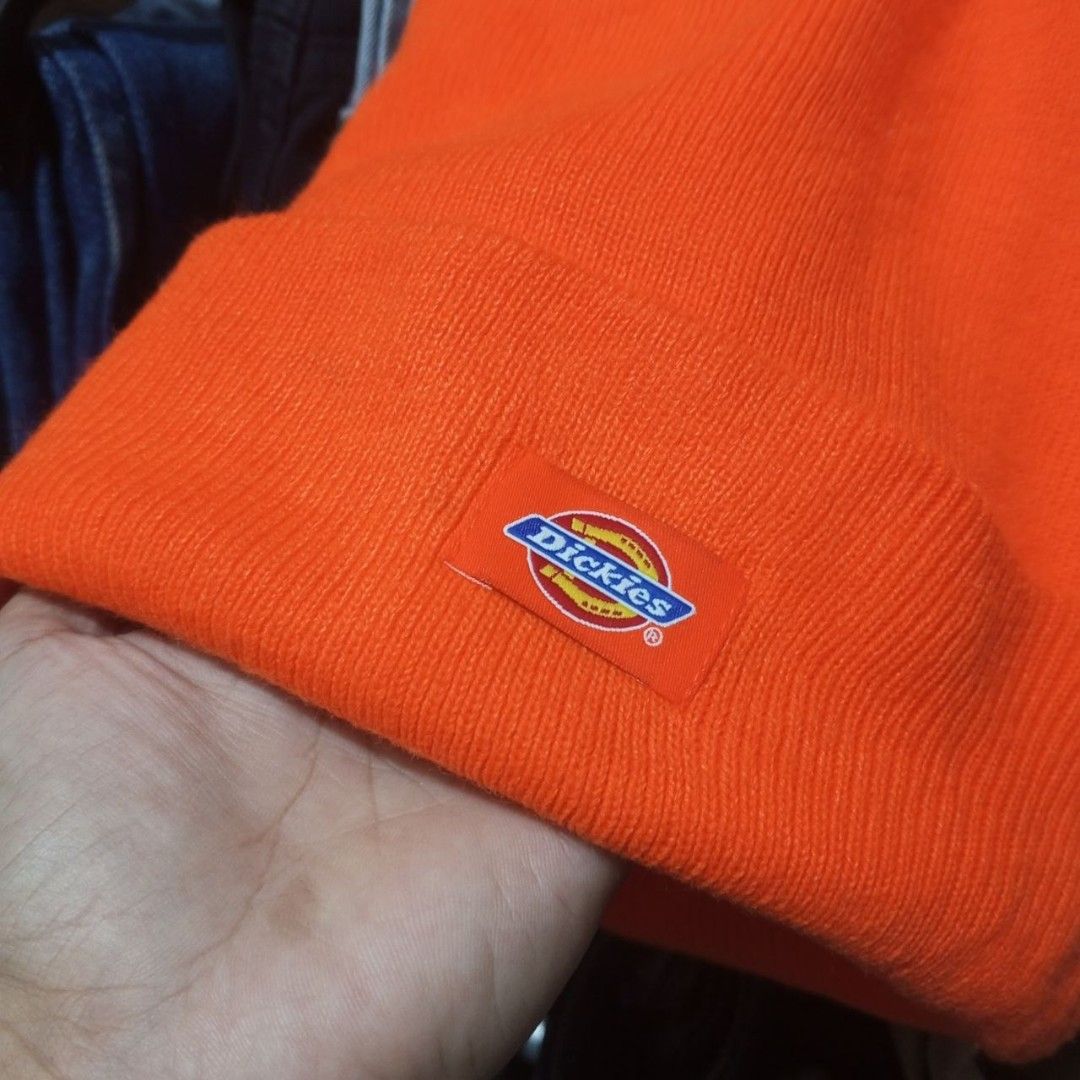 Dickies Neon orange beanie (Category: Beanies) located in Cabuyao City. Submitted by o.gl.athrift (Listing ID 1469906012, Image 2). Description: Dickies Neon orange beanie *Fresh from bale *100% acrylic * Manufactured in China One Size fits all adult Excellent condition 9.5/10 color rate Mine: 349+sf.