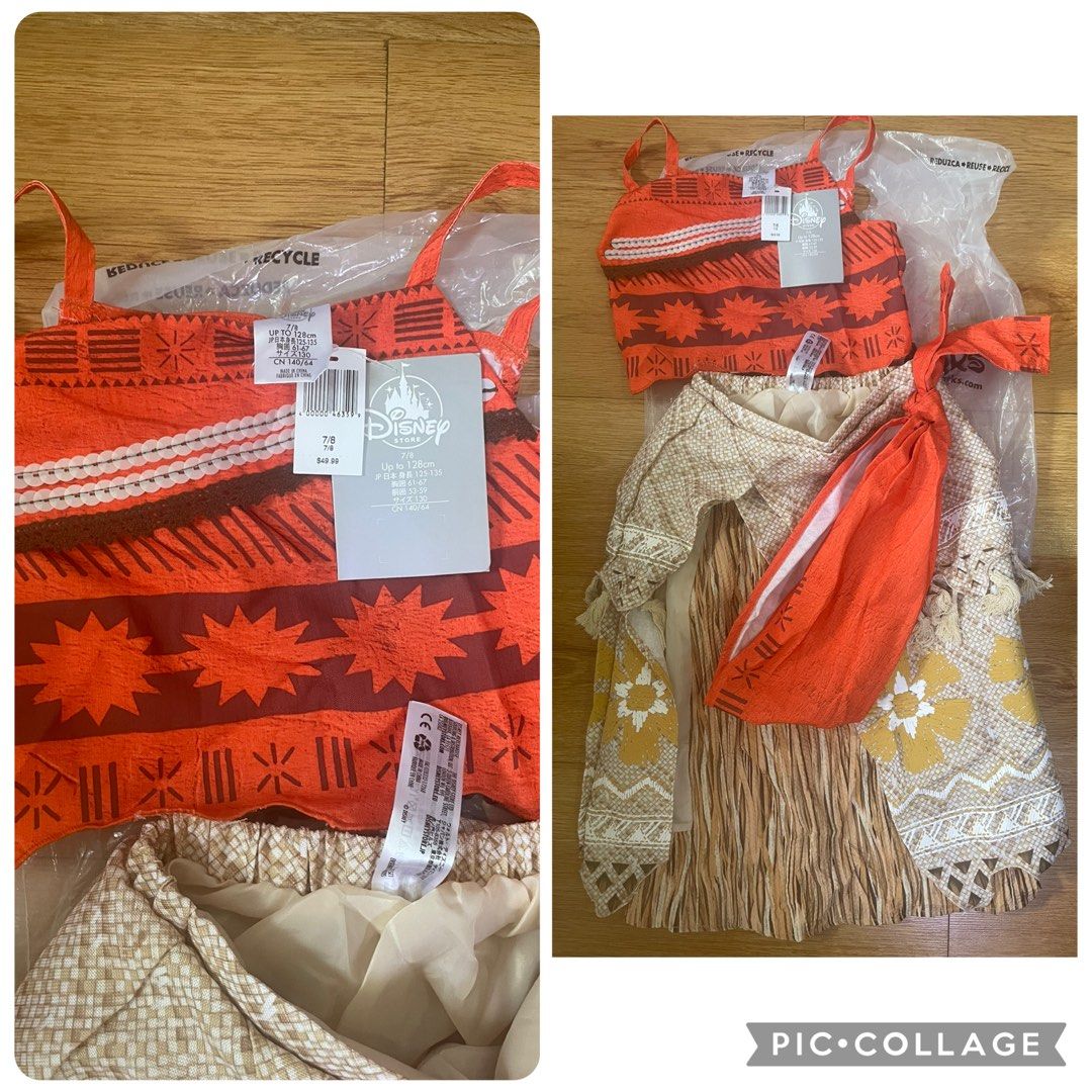 Disney Moana Costume (Category: Babies & Kids Fashion) located in Quezon City. Submitted by maxinemnl (Listing ID 1469776155, Image 1). Description: -Bought at Disney World -includes necklace -Best fits 7-8Y .