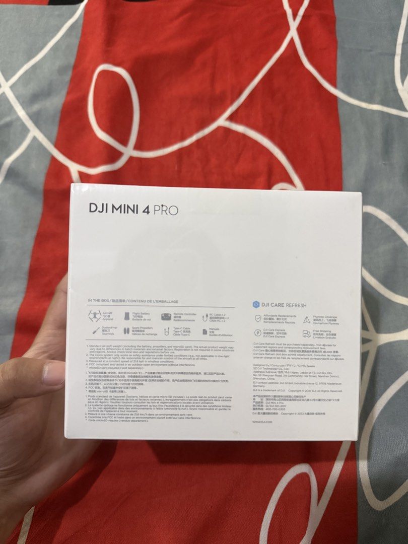DJI Mini 4 Pro Drone (GL) (Category: Drones) located in Manila. Submitted by calvinomateo14 (Listing ID 1469818843, Image 3). Description: Brand new & factory sealed DJI Mini 4 Pro (Global Version) - Production Date: November 2024 | Made in Malaysia - Ultra-light (<249g) and foldable design - no registration hassle - 4K/100fps video recording and stunning 48MP photos - Omnidirectional obstacle sensing for safe and easy flying - Extended 34-minute