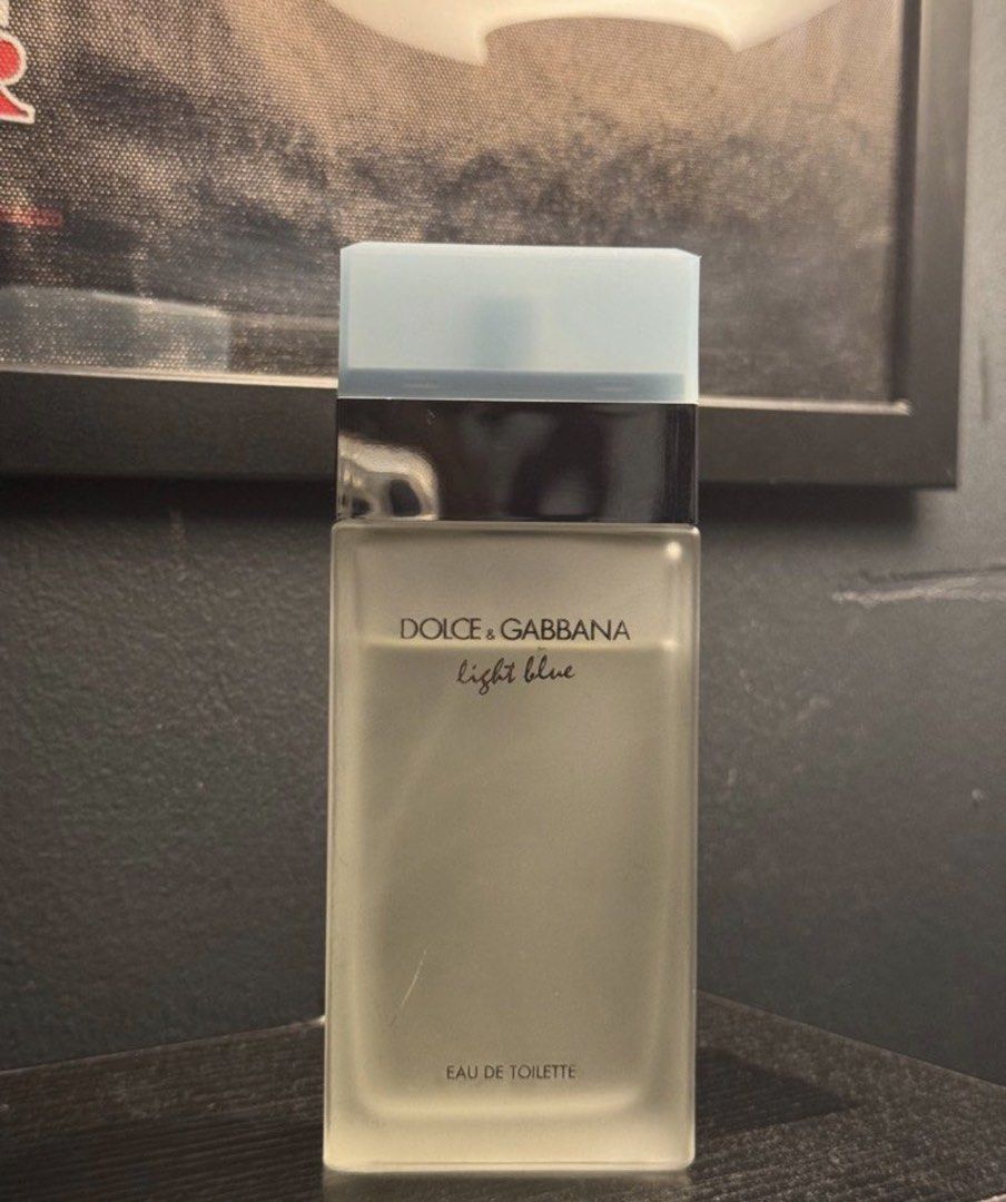 Dolce & Gabbana Light Blue Eau de Toilette 100ml (Category: Fragrance & Deodorants) located in Las Pinas. Submitted by basicapparel_mnl (Listing ID 1469820343, Image 1). Description: - Authentic Dolce & Gabbana Light Blue Eau de Toilette - 10% Used - Price still negotiable - Size: 100ml (mostly full bottle) - Includes original cap and working sprayer - Features Japanese import sticker on the base - Iconic fresh citrus and floral summer scent - We