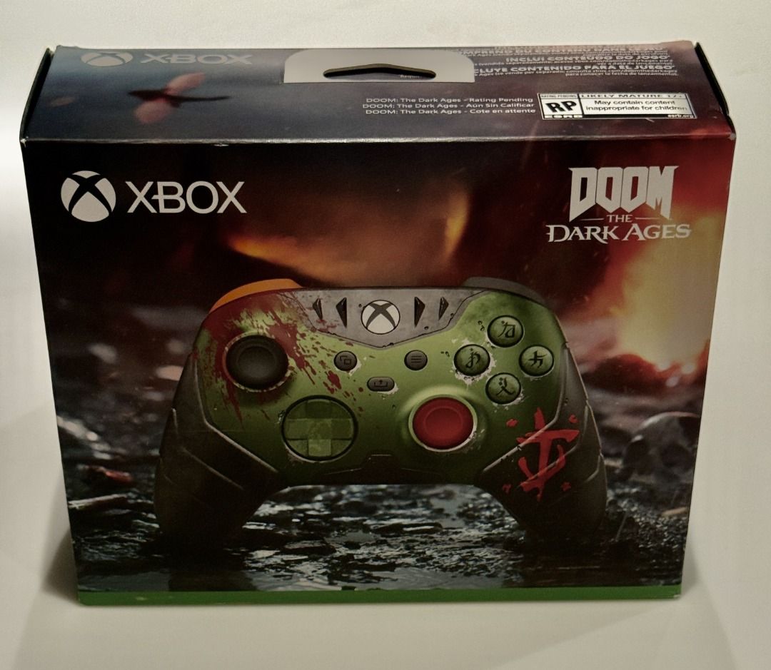 Doom Xbox Controller (Category: Controllers) located in Singapore. Submitted by kris_not_chris (Listing ID 1469900751, Image 2). Description: Opened but never played. Bought as collectors item.