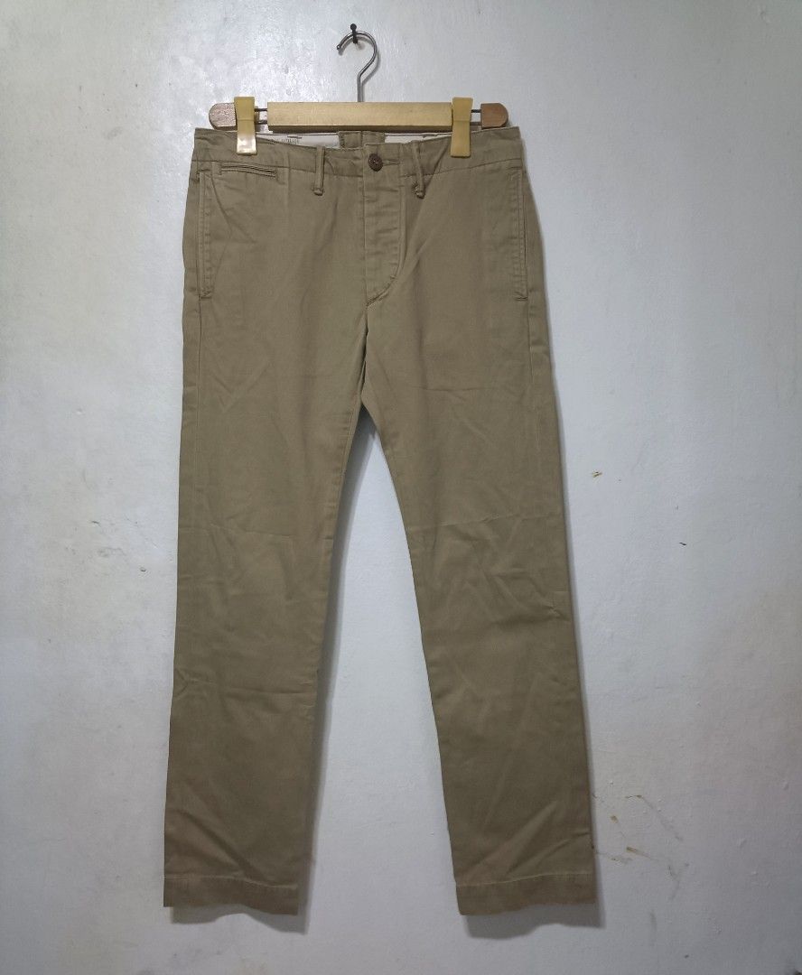 Double RL officer trouser pant (Category: Chinos) located in Muntinlupa City. Submitted by kamiseta01 (Listing ID 1469822197, Image 1). Description: authentic double RL officer trouser pant size 28 tag measurement 30 to 31 button fly heavy cotton fabric excellent condition.
