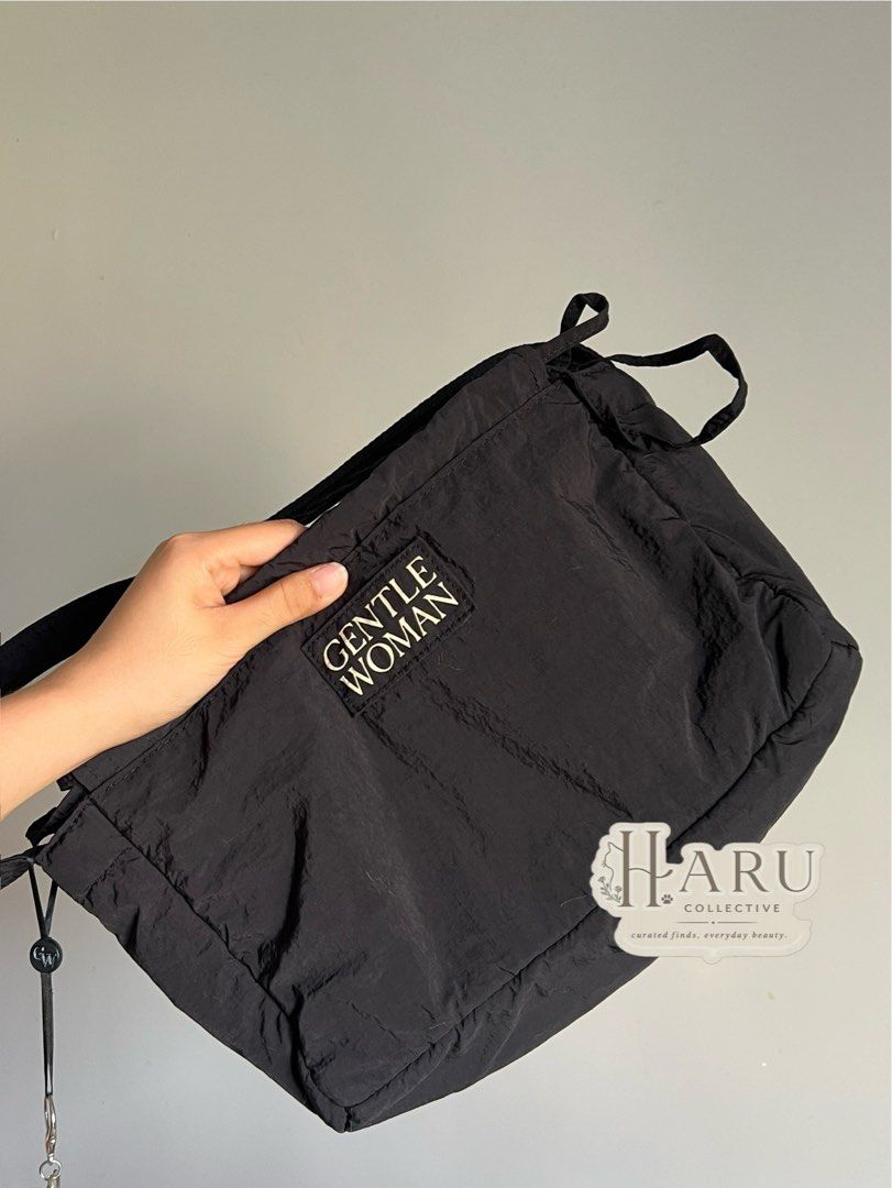 Dumpling Bag (Category: Shoulder Bags) located in Quezon City. Submitted by ceej.16 (Listing ID 1469836172, Image 3). Description: - Location: Meycauayan Bulacan - Brand: Gentlewoman - Color: Classic Black - Material: Lightweight and durable nylon - Closure: Flap top with snap button - Interior: Clean lining with branded fabric tag .