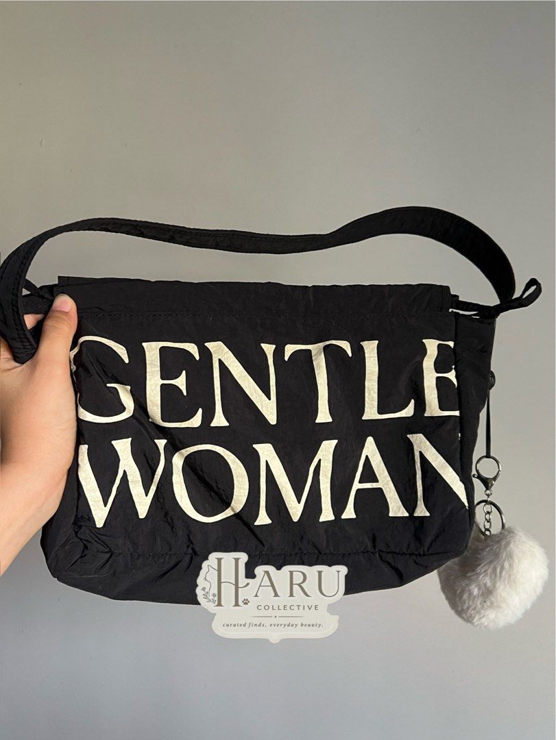 Dumpling Bag (Category: Shoulder Bags) located in Quezon City. Submitted by ceej.16 (Listing ID 1469836172, Image 1). Description: - Location: Meycauayan Bulacan - Brand: Gentlewoman - Color: Classic Black - Material: Lightweight and durable nylon - Closure: Flap top with snap button - Interior: Clean lining with branded fabric tag .