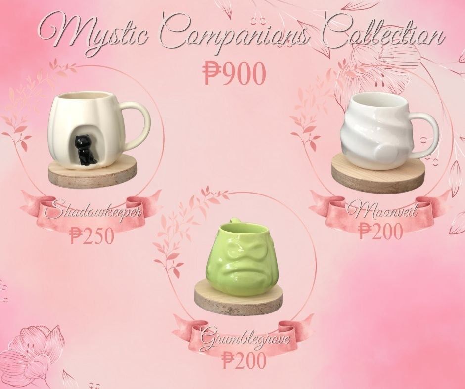 Enchanted Abode Collection Ceramic Mug (Category: Coffee & Tea Tableware) located in Cavite. Submitted by enchantedabodeph (Listing ID 1469853314, Image 3). Description: ⋆.𐙚 ̊ Add a mystical, whimsical touch to your desk setup or room display! Whether you're sipping a cozy potion or using them purely as aesthetic room decor, these charming pieces will make any space feel like a hidden forest sanctuary.. . ݁⋆ MUG COLLECTION ୨୧ Honeybee Blossom — 