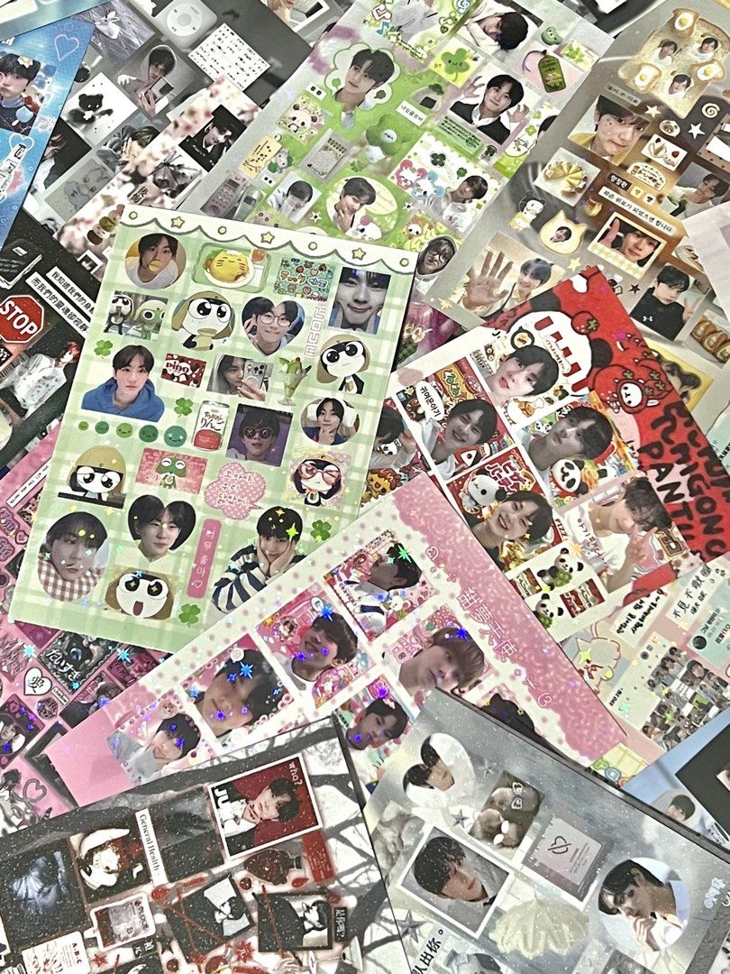 enhypen jungwon sticker sheet (Category: Other Stationery & Craft) located in Cabuyao City. Submitted by 09thsale (Listing ID 1469761335, Image 1). Description: random design onhand, unused payo / dop 🆗.
