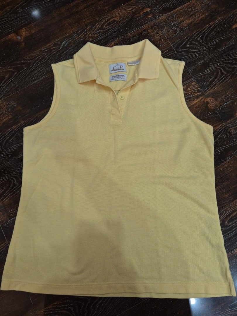 EP Yellow Sleeveless (Category: Sleeveless) located in Santa Cruz. Submitted by deenem (Listing ID 1469771011, Image 2). Description: Like New😍👌 No flaws👌 M on Tag Can fit M-L Asian (Measurements laid flat in inches) Bust:19 Armhole:9 Lenght: 23.