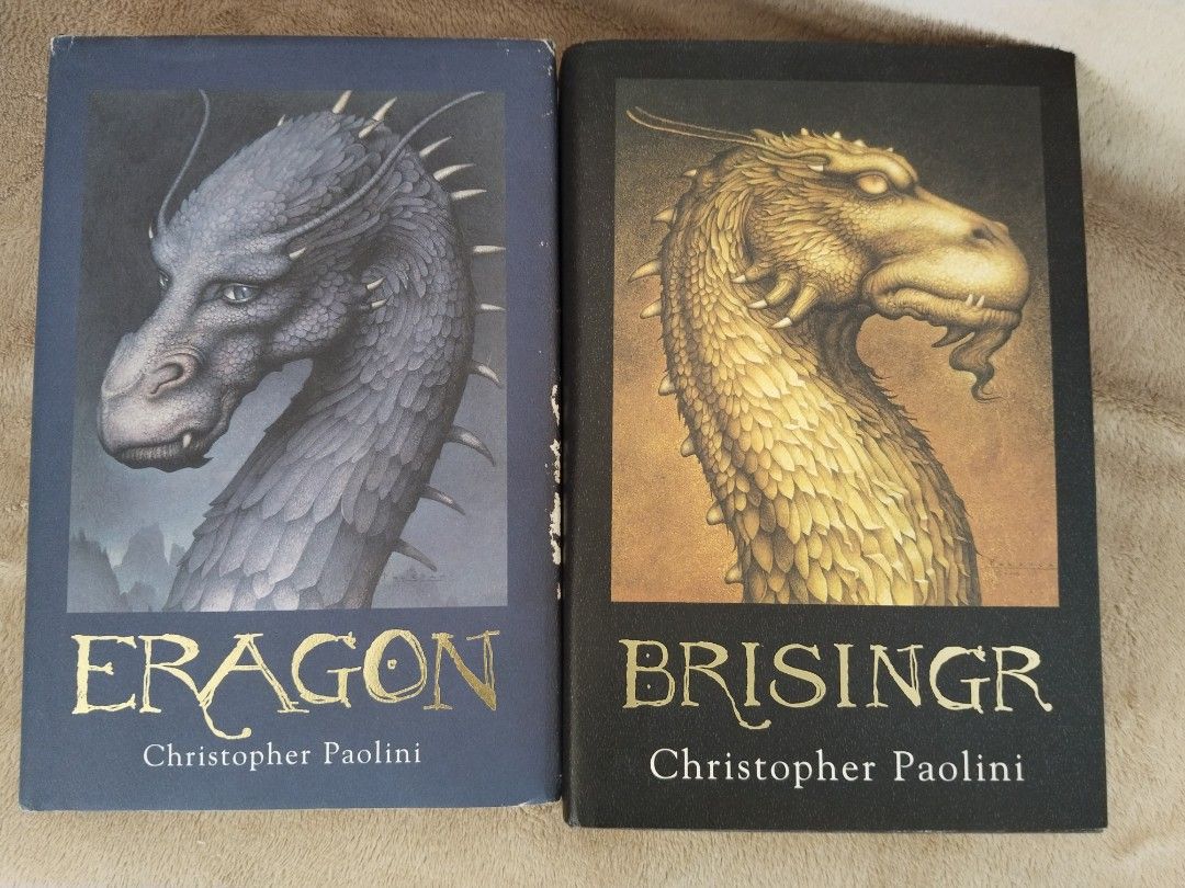 Brisingr Hardcover Book by Christopher Paolini (Category: Storybooks) located in Cavite. Submitted by munting_aklatan_ph (Listing ID 1469803673, Image 1). Description: 💢Brisingr Available 💢Eragon SOLD!💢 Brisingr Hardcover 🐉 By Christopher Paolini (The Inheritance Cycle Book 3) Price: ₱350 Format: Hardbound / Hardcover with original Dust Jackets Condition: Pre-loved / Used - Hardbound covers and spines are structurally strong and intact. - Dus