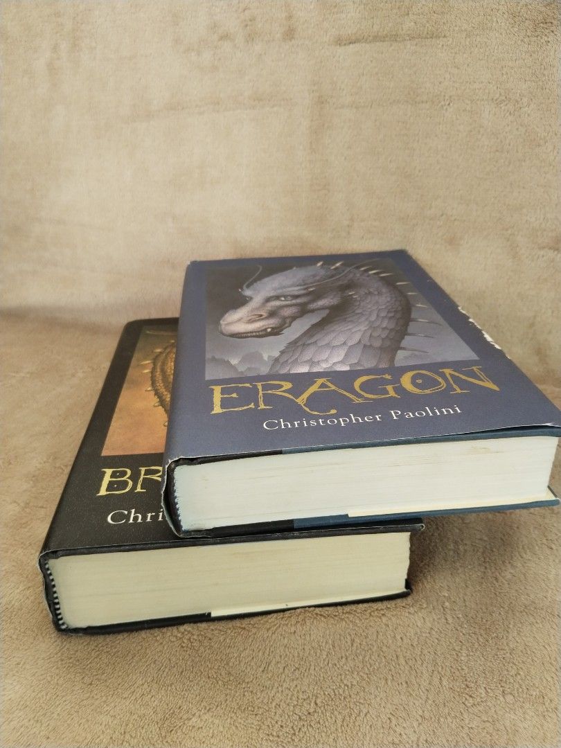 Brisingr Hardcover Book by Christopher Paolini (Category: Storybooks) located in Cavite. Submitted by munting_aklatan_ph (Listing ID 1469803673, Image 3). Description: 💢Brisingr Available 💢Eragon SOLD!💢 Brisingr Hardcover 🐉 By Christopher Paolini (The Inheritance Cycle Book 3) Price: ₱350 Format: Hardbound / Hardcover with original Dust Jackets Condition: Pre-loved / Used - Hardbound covers and spines are structurally strong and intact. - Dus