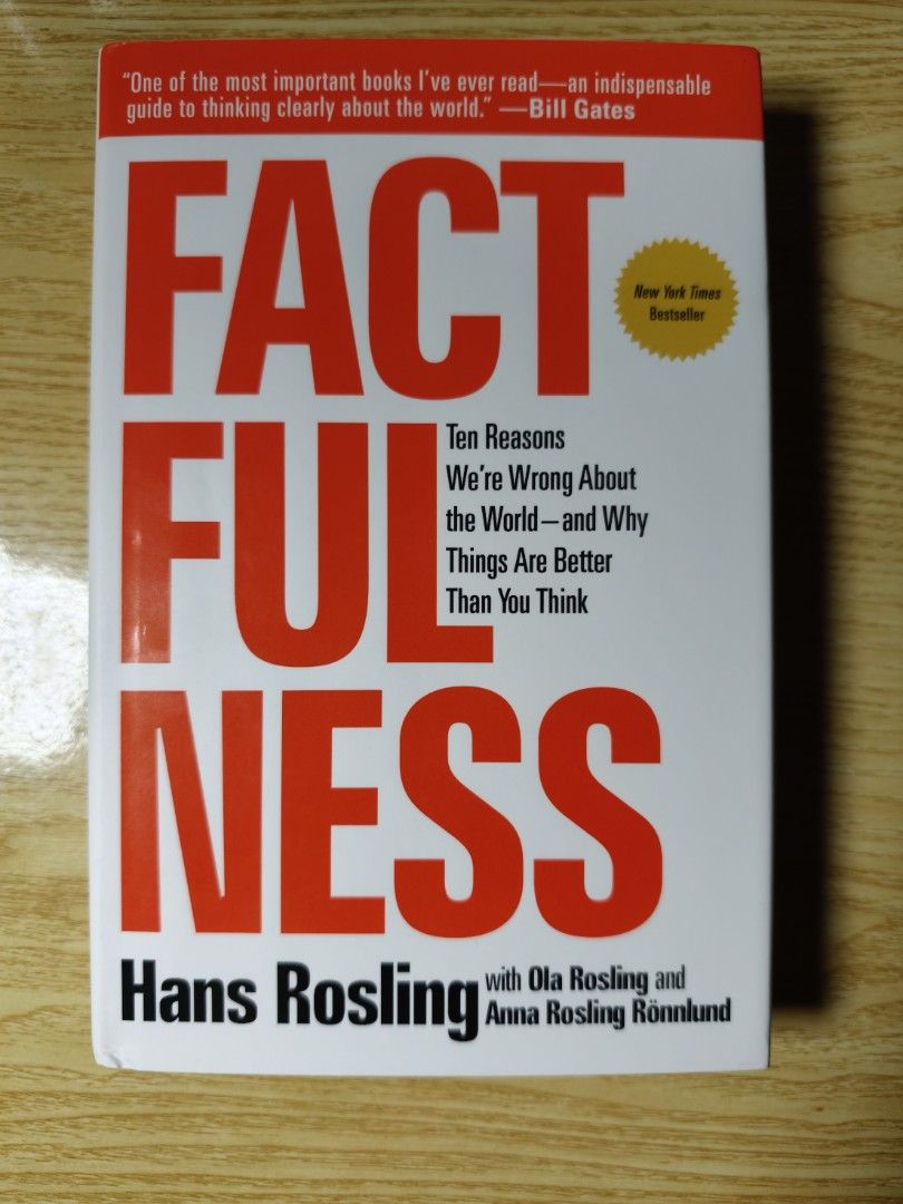 Factfulness by Hans Rosling (Category: Storybooks) located in Angono. Submitted by kenshin1226 (Listing ID 1469866281, Image 1). Description: - Title: Factfulness by Hans Rosling, Ola Rosling, and Anna Rosling Rönnlund - Accolades: New York Times bestseller with a special quote from Bill Gates - Core Theme: Ten reasons we are wrong about the world and why things are better than you think - Highlights: Eye-opening global perspectives backed by fas