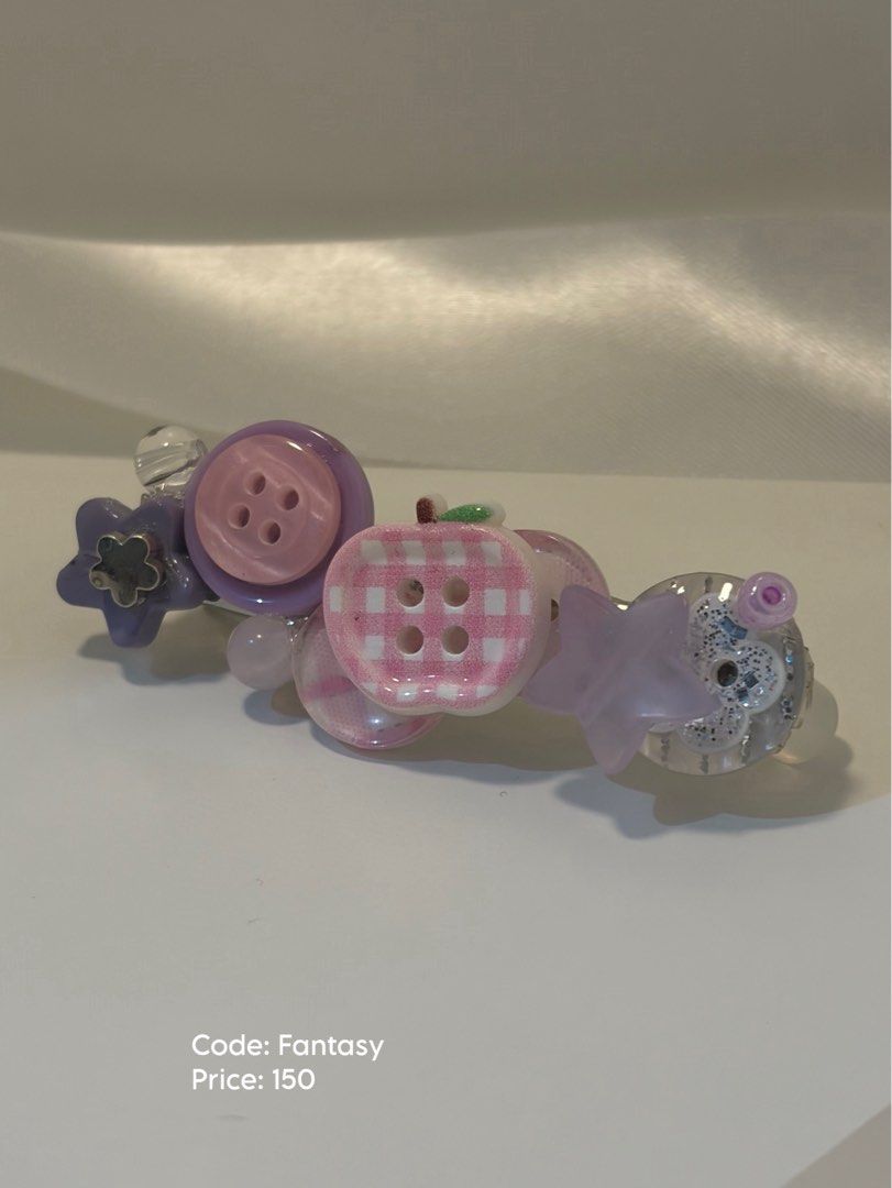 Fantasy Clip (Category: Hair Accessories) located in Makati City. Submitted by oddblings (Listing ID 1469887098, Image 1). Description: ୨୧ ODDBLINGS — Handmade Button Clips ୨୧ ୶ RARELY ORDINARY. Catch us… if you can. ୶ Looking for something cute, unique, and a little out of the ordinary? You’ve found us! ♡ Welcome to Oddblings, a small handmade accessories brand bringing our little creations to life, one button at a time. Every clip is handmade w