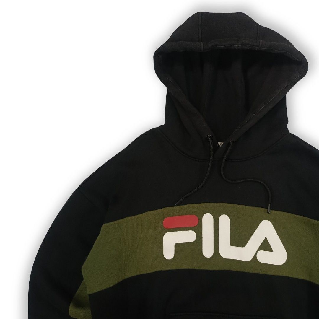 FILA COLORBLOCK PULLOVER HOODIE (Category: Coats, Jackets and Outerwear) located in Cavite. Submitted by goodasnew. (Listing ID 1469867094, Image 3). Description: •L:25 W:23 | S on tag l Best fit M | Semi L. •Excellent Condition | Ribbings still tight. •Can do Vc for Legitimacy. •Shipping JnT/Lalamove.