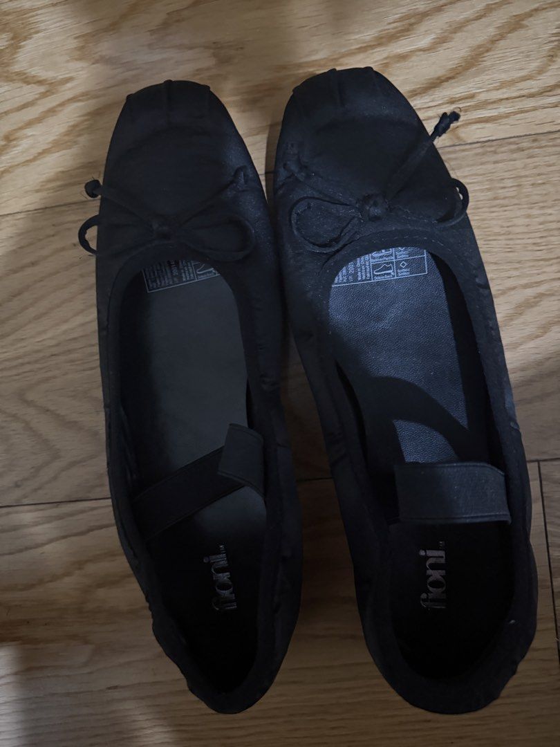 Fioni Black Satin Mary Jane Flats (Category: Flats & Sandals) located in Taguig. Submitted by kmendoza09 (Listing ID 1469906325, Image 2). Description: Used once.