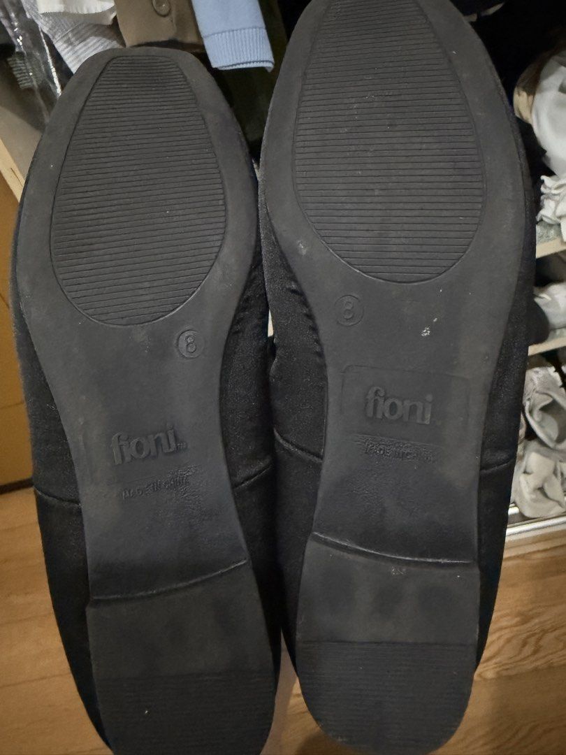 Fioni Black Satin Mary Jane Flats (Category: Flats & Sandals) located in Taguig. Submitted by kmendoza09 (Listing ID 1469906325, Image 3). Description: Used once.