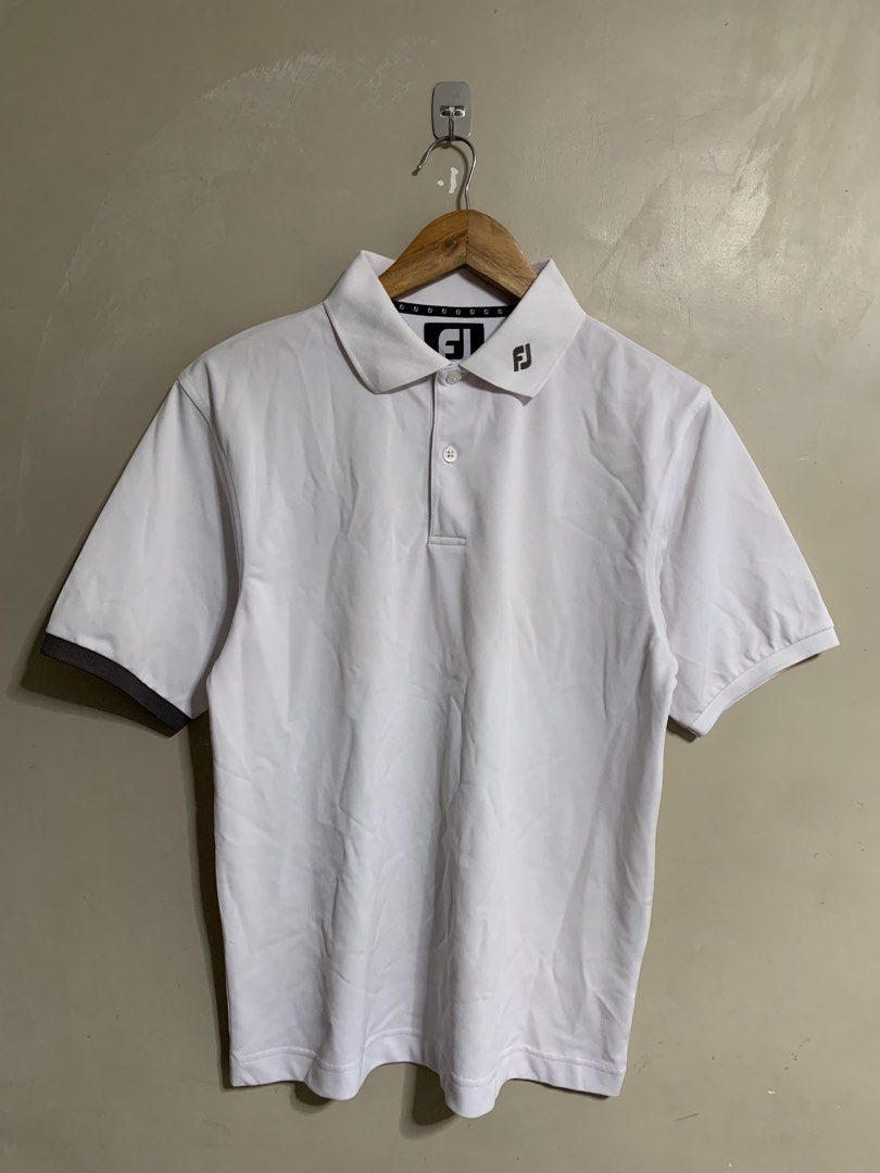 FJ golf poloshirt (Category: Tshirts & Polo Shirts ) located in General Santos City (Dadiangas). Submitted by jancocoby (Listing ID 1469885806, Image 1). Description: Footjoy Poloshirt Men Size Small 19x26 Exellent condition Color rate 9.5 Mine: 499.