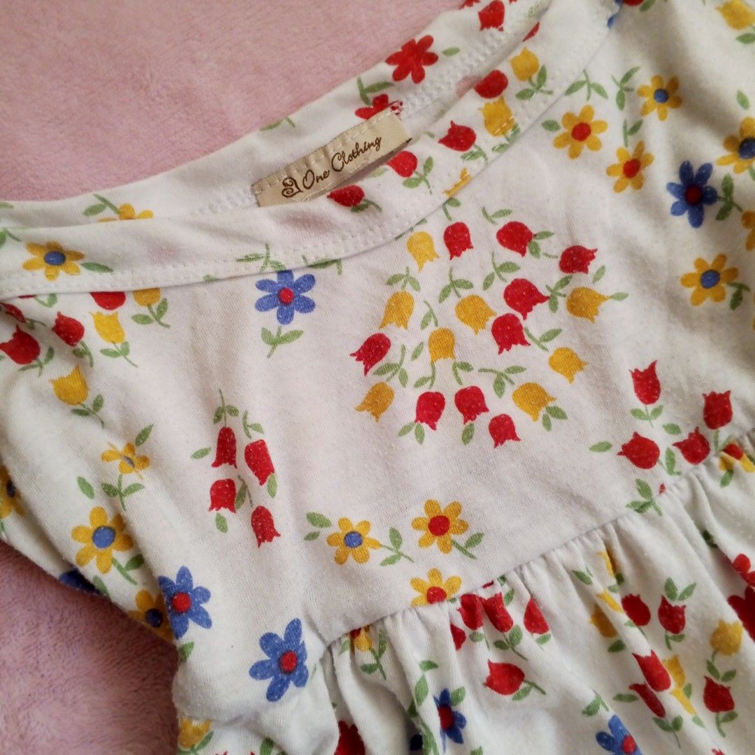 Flower white babydoll top (Category: Sleeveless) located in San Fernando. Submitted by nicakess789 (Listing ID 1469945782, Image 2). Description: ✎ washed and ready to wear^^ ✎ Condition: 7/10 ✎ Size: s ✎ Bust area: 31 in ✎ Length: 27 in DM if interested or for inquiries. MOP: GCash only MOD: J&T, Lalamove -SF SHOULDERED BY BUYER 📍 pampanga.