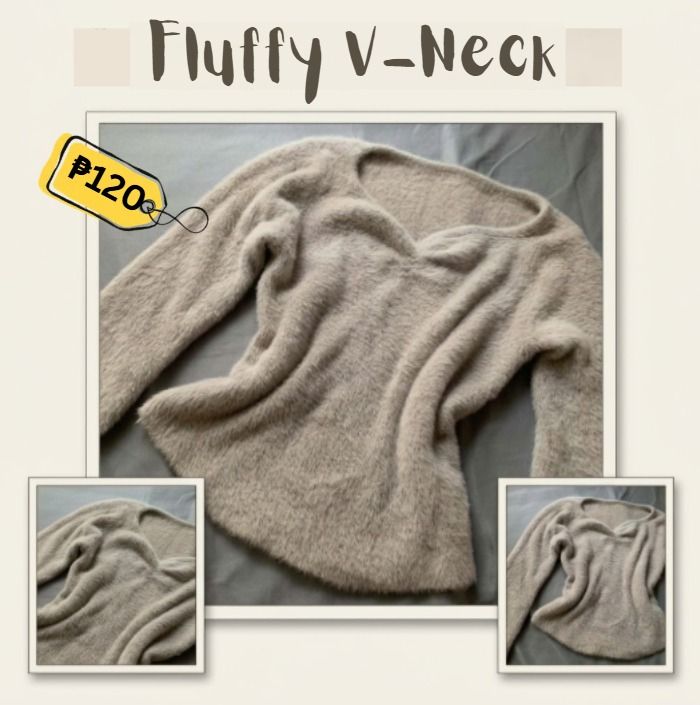 Fluffy Sweater - ₱120 (Category: Coats, Jackets and Outerwear) located in Manila. Submitted by _uniefinds (Listing ID 1469765396, Image 2). Description: ♡ Fits S, M, L - Stretchable 𐙚 PRICE: ₱120 𐙚 MOP: GCash / Maya 𐙚 MOD: J&T / Lalamove 𐙚 SF: Shouldered by the buyer ୨ৎ DM me if interested or for inquiries! ♡ 📍 Sta. Mesa.