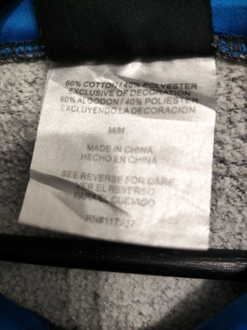 For sale Ecko Function Grey Hoodie Sweatshirt Size M (Category: Coats, Jackets and Outerwear) located in Mandaluyong City. Submitted by derekalava (Listing ID 1469838546, Image 3). Description: For sale Ecko Function Grey Hoodie Sweatshirt Size M Brand: Ecko Function - Size: Men's Medium - Color: Dark grey with bright blue inner hood lining and accents - Material: 60% cotton, 40% polyester blend - Design: Large white graphic logo on chest, matchi