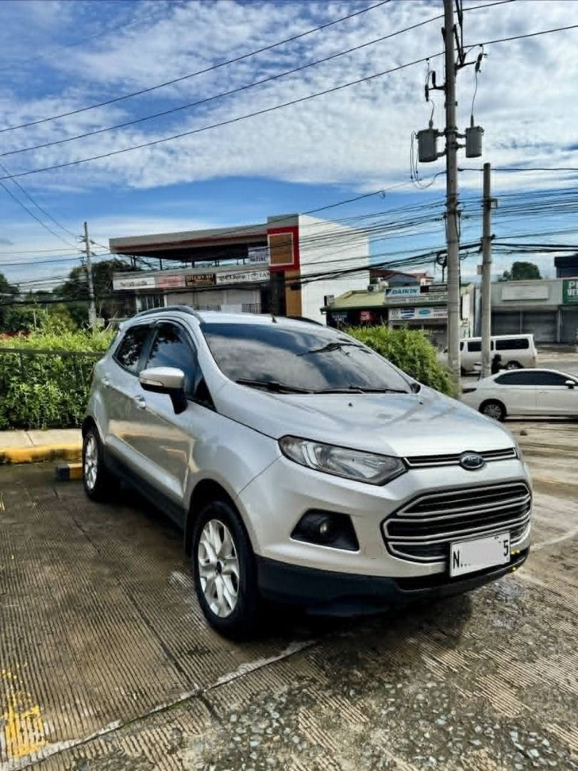 Ford EcoSport Trend Manual (Category: Used Cars) located in Angono. Submitted by eduardopepitouy (Listing ID 1469861448, Image 1). Description: First owned, silver gray color, lady driven, seldom used, in excellent running condition, casa maintained, not flooded, registered until May 2027, leather seats, rear parking sensor, no dents and scratches, no issues, bring your trusted mechanic 0945 2410485 Primrose Hills Subdivision, Mahabang Parang, An