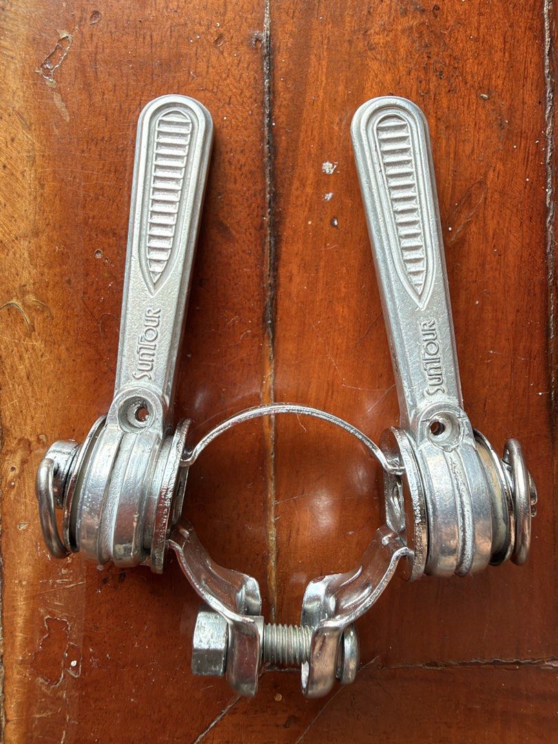 FOR SALE: Bicycle Components (Category: Bicycles) located in Manila. Submitted by tropical.ivy_ph (Listing ID 1469791732, Image 3). Description: FOR SALE: Bicycle Components 1. SunTour Cyclone RD-1700 Rear Derailleur * Compatible with 5/6/7-speed setups * Price: ₱4,500 2. Vintage SunTour Cyclone VX Downtube Shifters * Price: ₱1,500 3. Tange Seiki Silver Bottom Bracket * 68 mm shell width * 118 mm spindle length * JIS square taper * Price: ₱2,000 