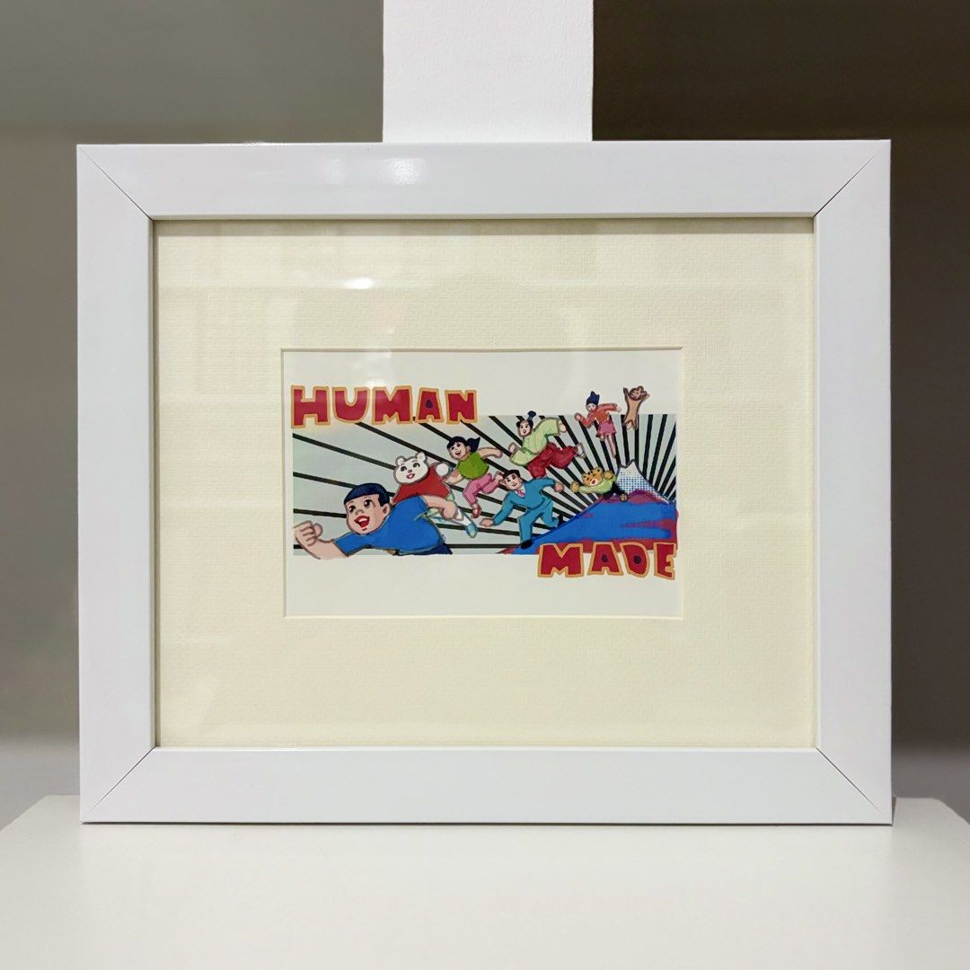 Framed Human Made Postcard “Oct. I Will Find You” (Category: Art & Prints) located in Santa Rosa. Submitted by shikaricollectibles (Listing ID 1469864036, Image 1). Description: Framed Human Made Postcard “Oct. I Will Find You” A postcard featuring artwork from the collaboration between HUMAN MADE, a streetwear brand, and Keiko Sootome, a Japanese illustrator and essayist. Postcard Size: 5.8 x 3.9 inches Frame Size: 11.5 x 9.7 inches Frame Thickn