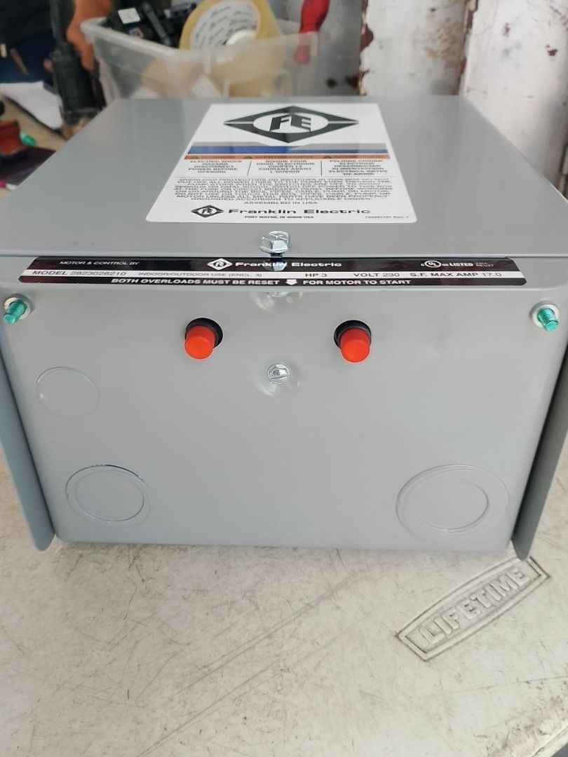 FRANKLIN CONTROL BOX 3HP (Category: Everything Else Others) located in Manila. Submitted by 09171479278_elsie. (Listing ID 1469769851, Image 3). Description: FRANKLIN CONTROL BOX 3HP.